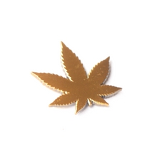Gold Pot Leaf Pin